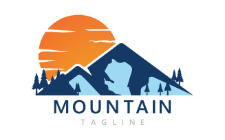 Mountain Landscape Logo And Symbol Vector V4