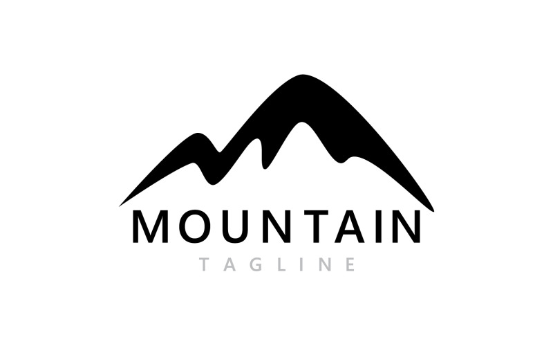 Mountain Landscape Logo And Symbol Vector V6 Logo Template