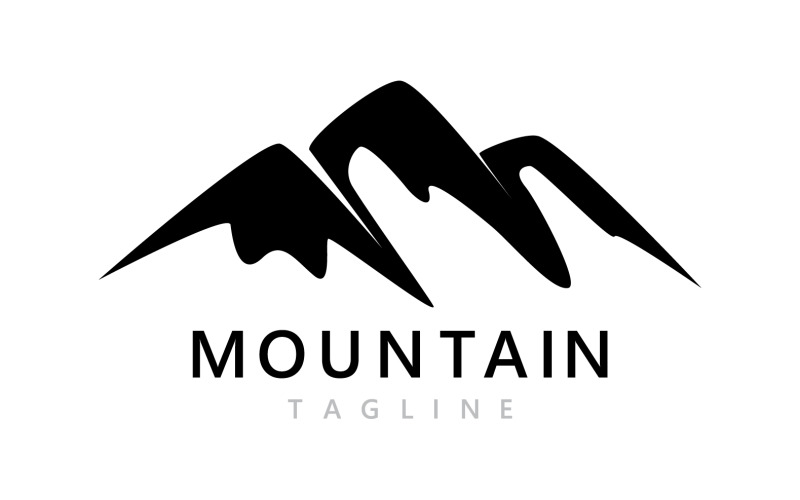 Mountain Landscape Logo And Symbol Vector V9 Logo Template