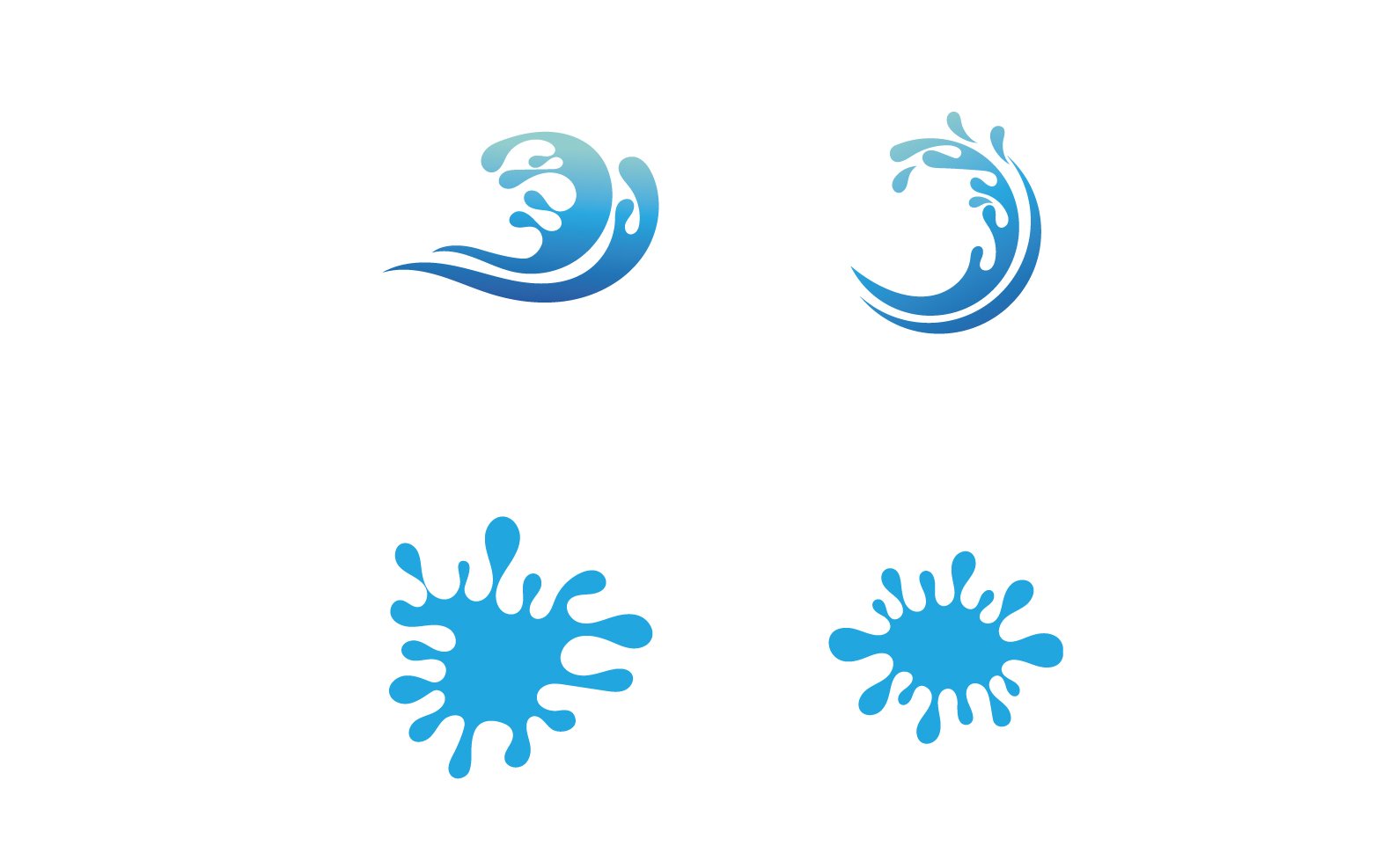 Template #256501 Water Vector Webdesign Template - Logo template Preview