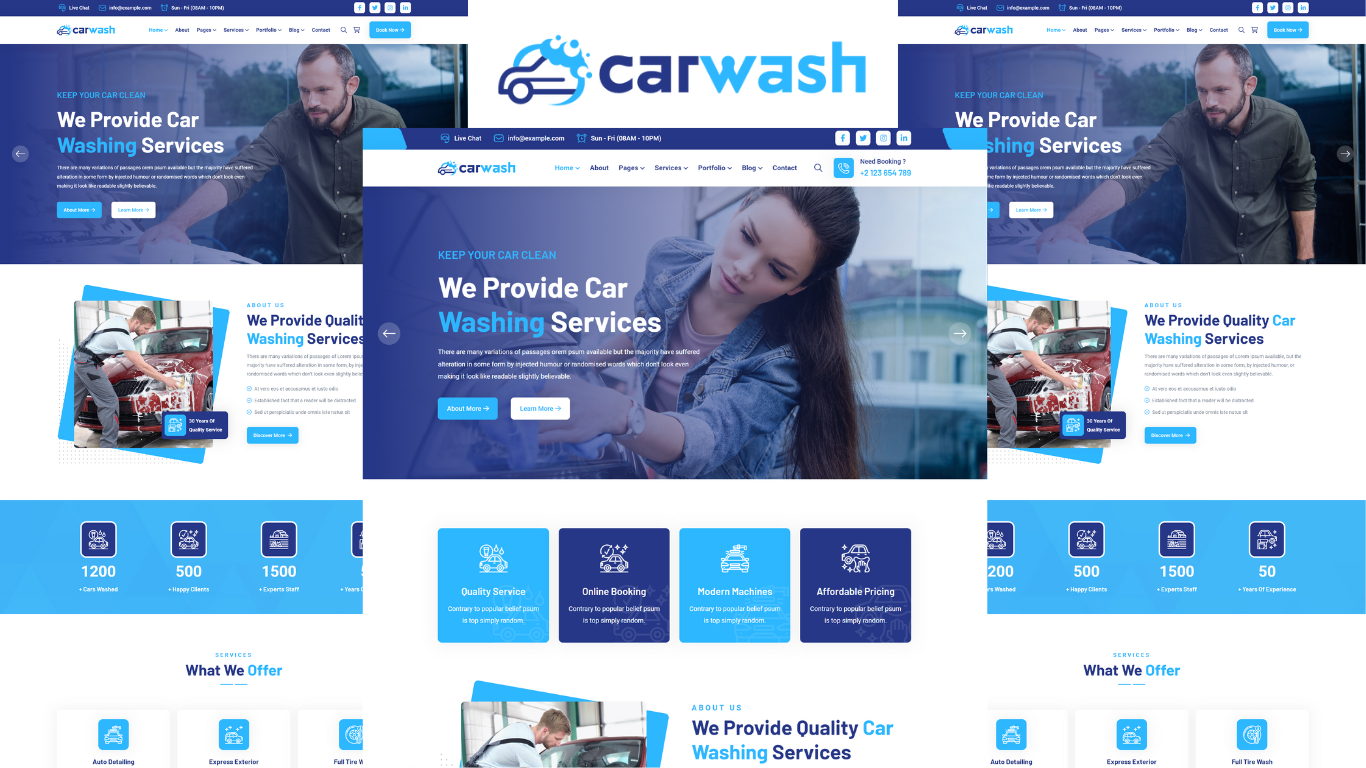 Template #256509 Care Autospa Webdesign Template - Logo template Preview