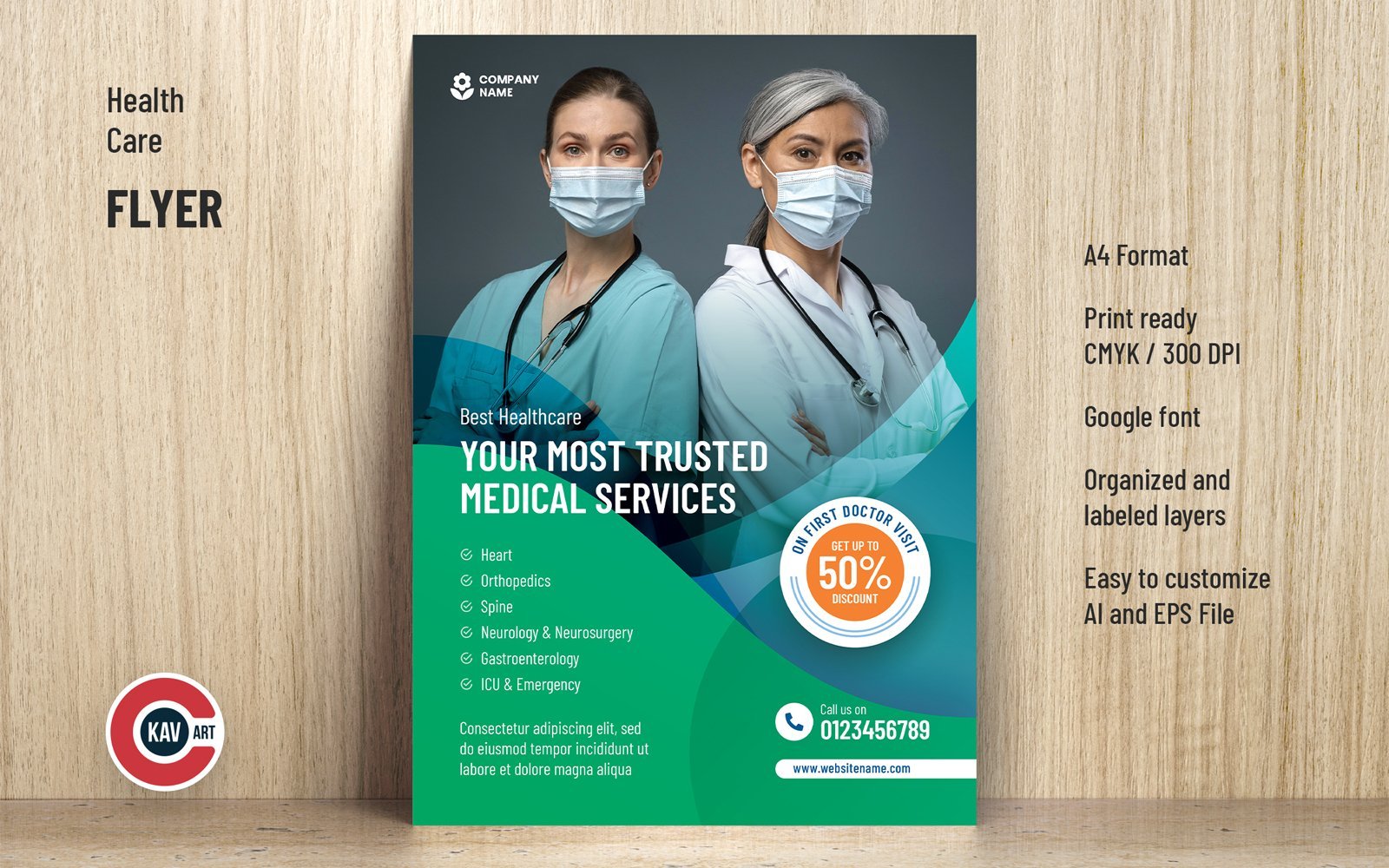 Template #256533 Clean Clinic Webdesign Template - Logo template Preview