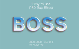 Boss | 3D Boss Psd Text Effect