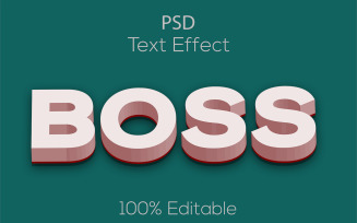 Boss | 3D Psd Boss Text Effect