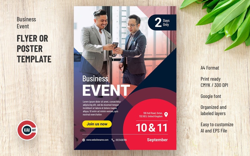 Business Event Flyer Template Corporate Identity