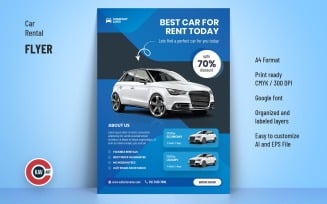 Car Rental Business Flyer Template