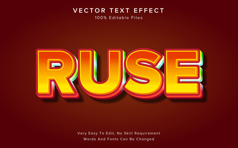 Editable 3d Text Effect Pure Illustration