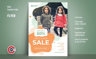 Kids Fashion Sale Flyer Template