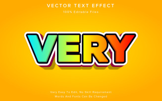 Very Editable 3d Text Effect