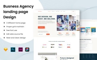Business Agency Website Template and Theme design