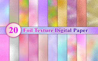 Foil Texture Digital Paper Set