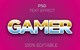 Gamer | Modern Gamer Editable Psd Text Effect