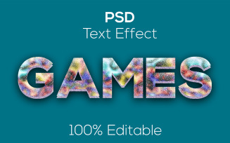 Games | Editable 3D Games Psd Text Effect