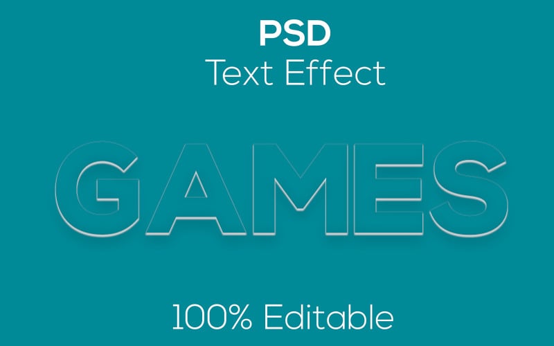 Games | Editable Premium Games Psd Text Effect Illustration
