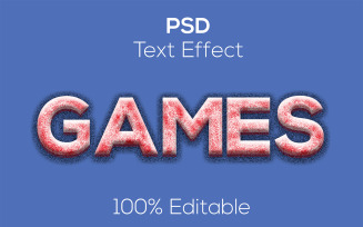 Games | Premium 3D Games Psd Text Effect