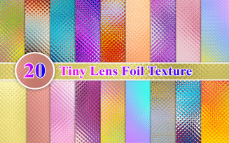 Tiny Lens Foil Texture Digital Paper Set, Foil Texture