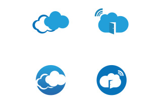 Cloud Server Logo And Symbol Design Vector V17