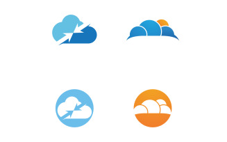Cloud Server Logo And Symbol Design Vector V19
