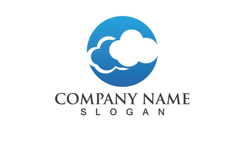 Cloud Server Logo And Symbol Design Vector V7 Logo Template