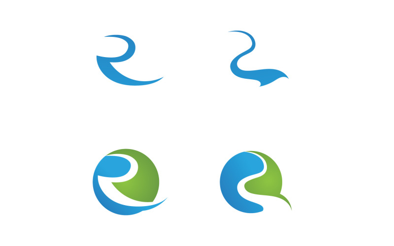 River Logo Vector Icon Illustration Design V19 Logo Template