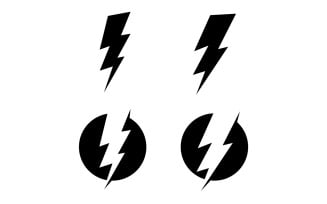 Thunderbolt Lightning Logo Flash Vector V1
