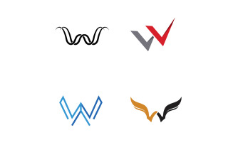 W Letter Initial Logo Vector Design V20