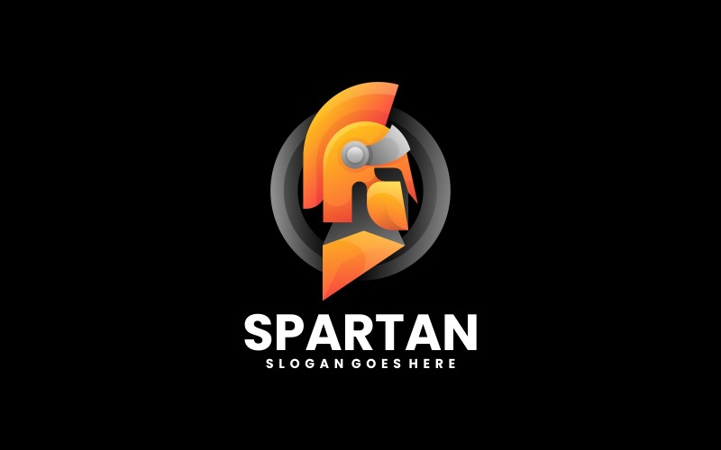 Spartan Gradient Logo Design Logo Template