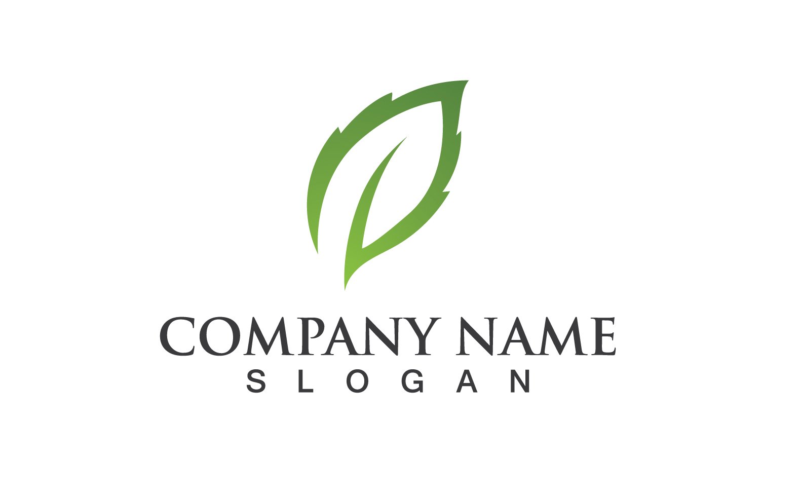 Template #256953 Logo Leaf Webdesign Template - Logo template Preview