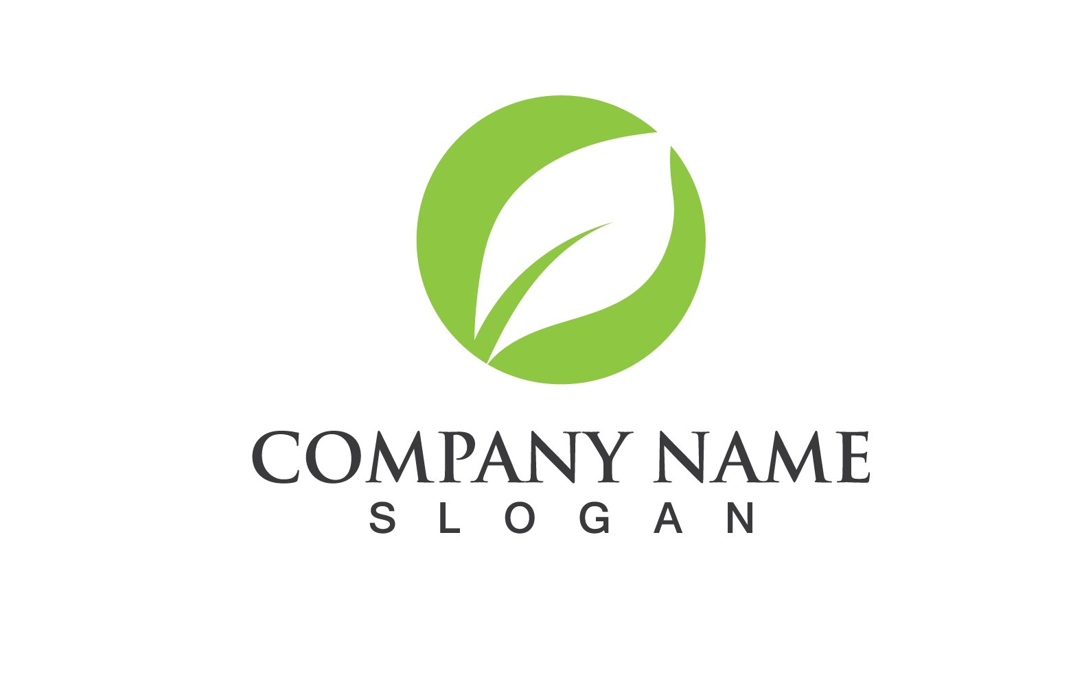 Template #256985 Logo Leaf Webdesign Template - Logo template Preview