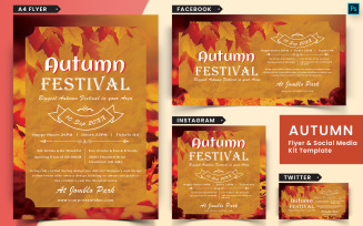 Autumn Fall Festival Flyer and Social Media Pack-02
