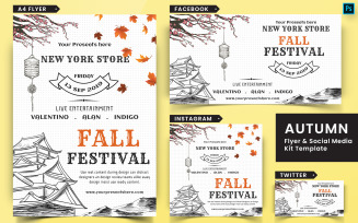 Autumn Fall Festival Flyer and Social Media Pack-05