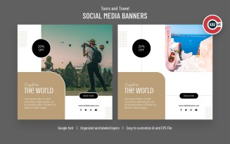 Travel Social Media Banners - 00216