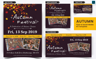Autumn Fall Festival Flyer and Social Media Pack-11
