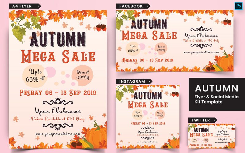 Autumn Fall Festival Flyer and Social Media Pack-15