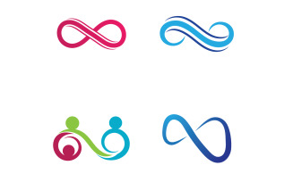 Infinity Line Logo And Symbol Vector Design V17