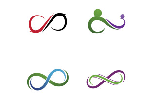 Infinity Line Logo And Symbol Vector Design V19