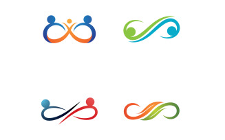 Infinity Line Logo And Symbol Vector Design V20