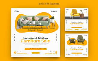 Furniture Sale Collection Social Media Post Banner Template