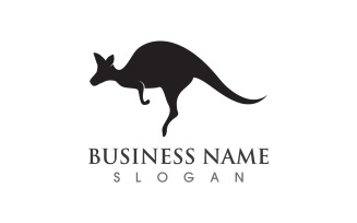 Kangaroo Jump Logo And Symbol Animals V1