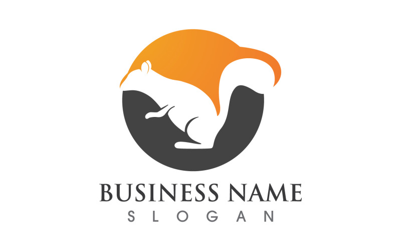Squirrel Animal Logo And Symbol Vector Illustration V2 Logo Template