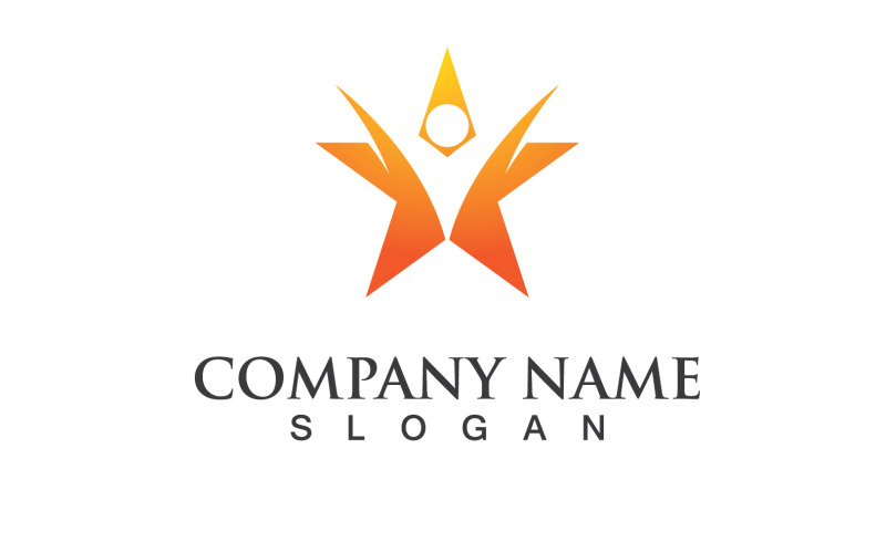 Star Success Symbol logo Vector Design V11 Logo Template