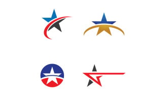 Star Success Symbol logo Vector Design V15
