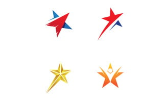 Star Success Symbol logo Vector Design V20