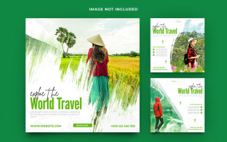 Travel Collection Social Media Post Banner Templates