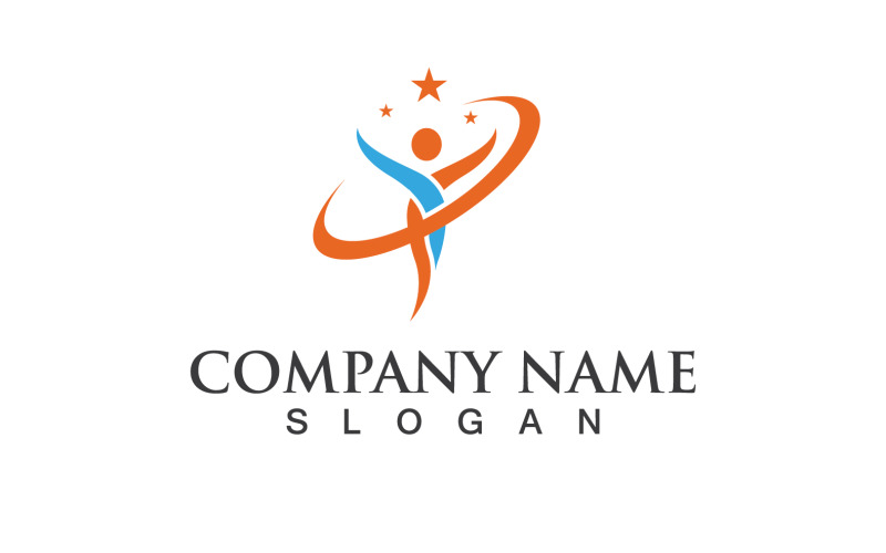 Health People Human Caracter Logo And Symbol V10 Logo Template