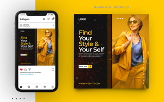 New Look Fashion Sale Social Media Post Template