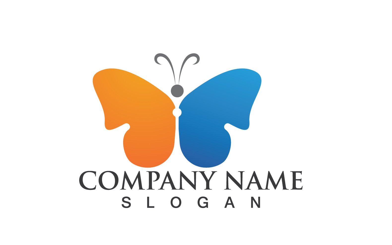 Template #257872 Butterfly Vector Webdesign Template - Logo template Preview