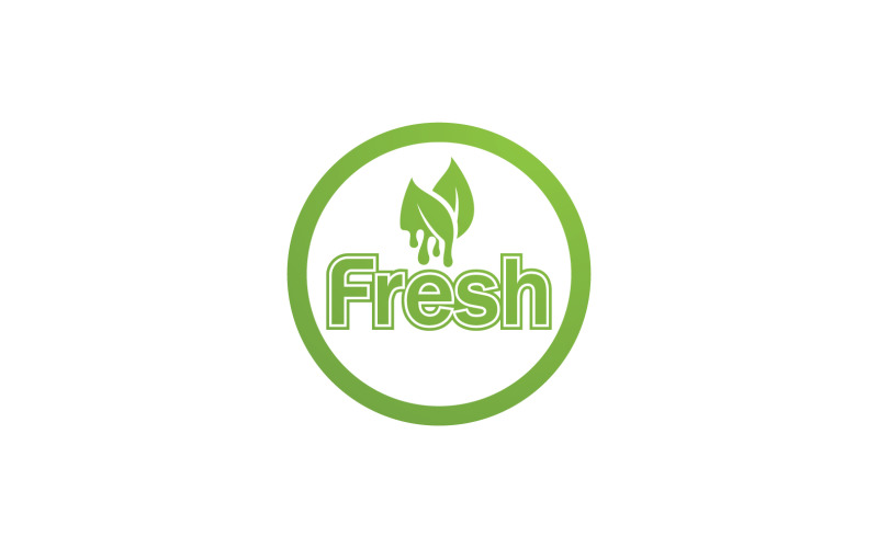 Fresh Leaf Nature Logo Design Vector V1 8 Logo Template