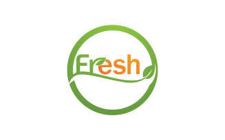Fresh Leaf Nature Logo Design Vector V10
