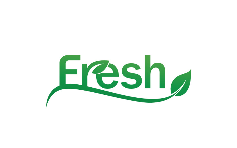 Fresh Leaf Nature Logo Design Vector V17 Logo Template